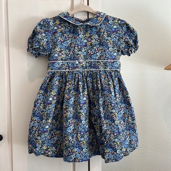 Petit Ami Floral Print Peter Pan Collar Dress - Picture 1 of 6